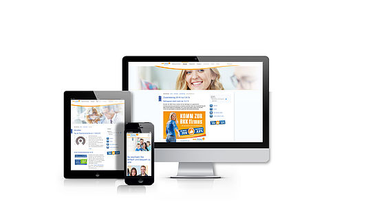 Responsive Design der neuen Webseite