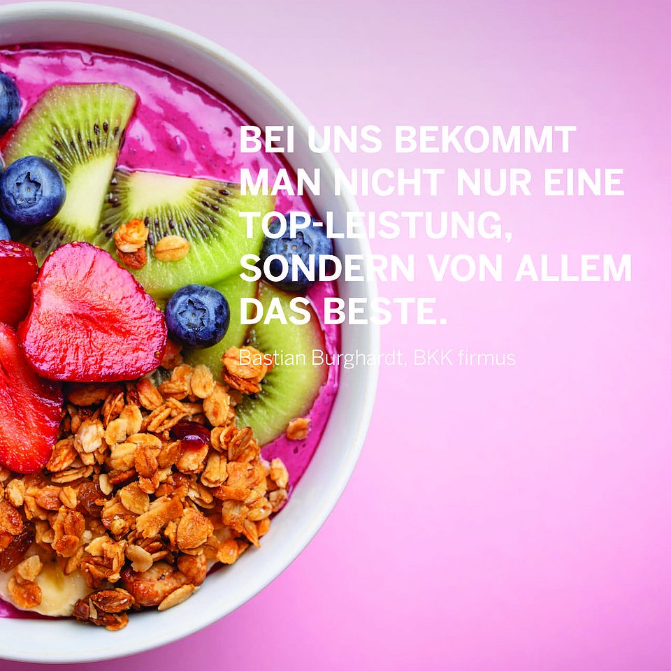 Bei der BKK firmus MEHR von allem bekommen! Bei der BKK firmus MEHR von allem bekommen!